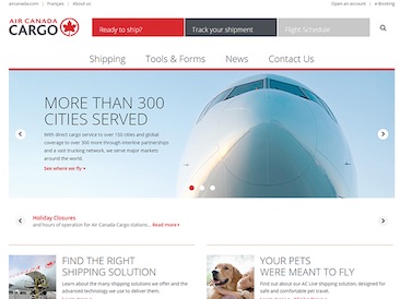 Air Canada Cargo - Corporate website